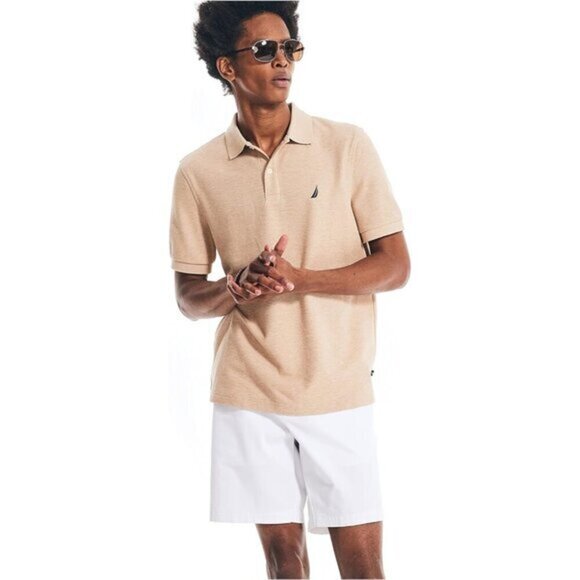 Nautica Men's Performance Deck Polo Tan XXL - Picture 1 of 6